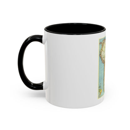 South America (1942) (Map) Accent Coffee Mug