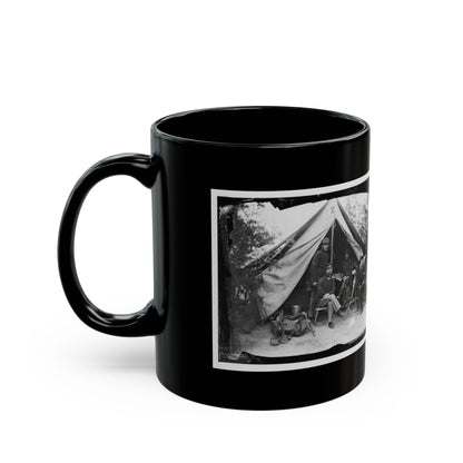 Petersburg, Virginia . Officer And Men Of Company E, 1st New York Engineers (U.S. Civil War) Black Coffee Mug