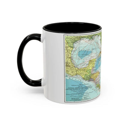 Central America (1913) (Map) Accent Coffee Mug-Go Mug Yourself