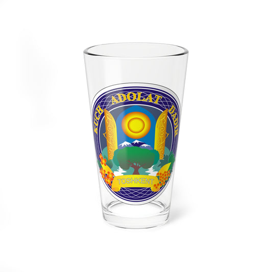 Emblem of Tashkent (Uzbekistan) (Coat of Arms) Pint Glass 16oz