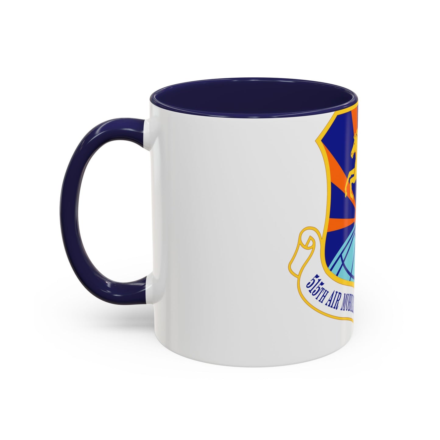 515 Air Mobility Operations Wing AMC (U.S. Air Force) Accent Coffee Mug