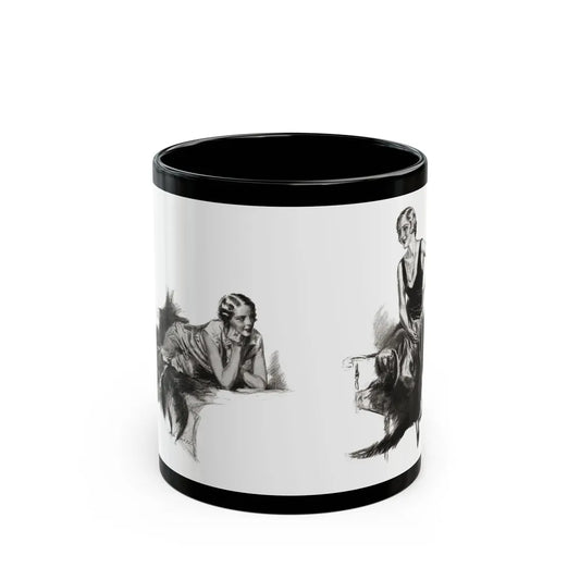 For The Love of Mike (2), Cosmopolitan, October 1930 - Black Coffee Mug-11oz-Go Mug Yourself