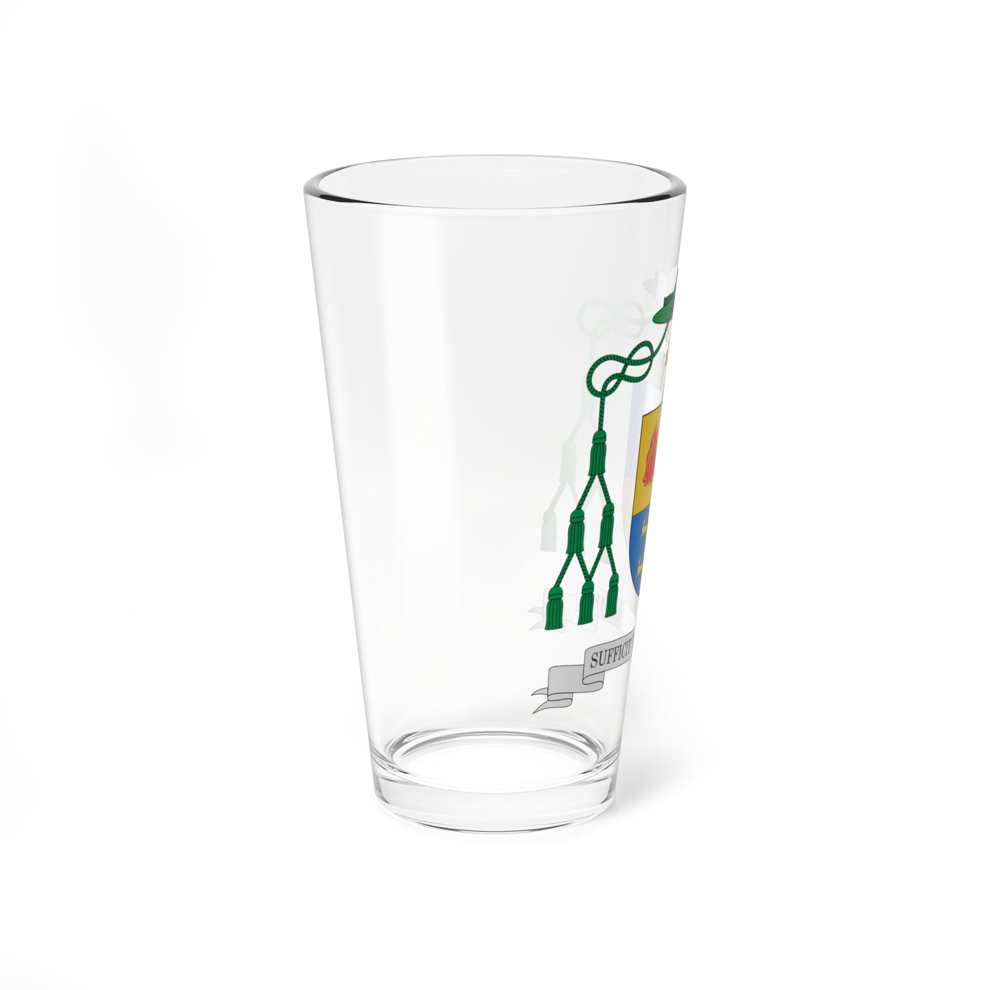 Escudo de Gerardo Melgar Viciosa.obispo de Ciudad Real (Spain) (Coat of Arms) Pint Glass 16oz