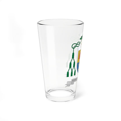 Escudo de Gerardo Melgar Viciosa.obispo de Ciudad Real (Spain) (Coat of Arms) Pint Glass 16oz