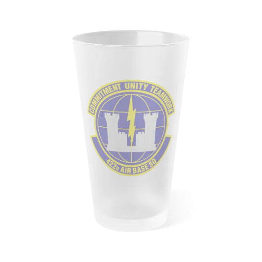 422d Air Base Squadron (U.S. Air Force) Frosted Pint Glass 16oz-Go Mug Yourself