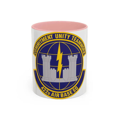 422d Air Base Squadron (U.S. Air Force) Accent Coffee Mug 11oz Pink - Go Mug Yourself