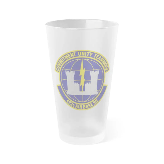 422d Air Base Squadron (U.S. Air Force) Frosted Pint Glass 16oz Default Title - Go Mug Yourself