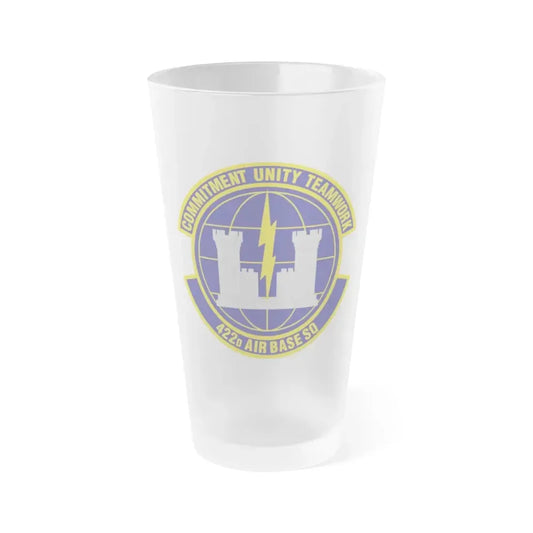 422d Air Base Squadron (U.S. Air Force) Frosted Pint Glass 16oz Default Title - Go Mug Yourself