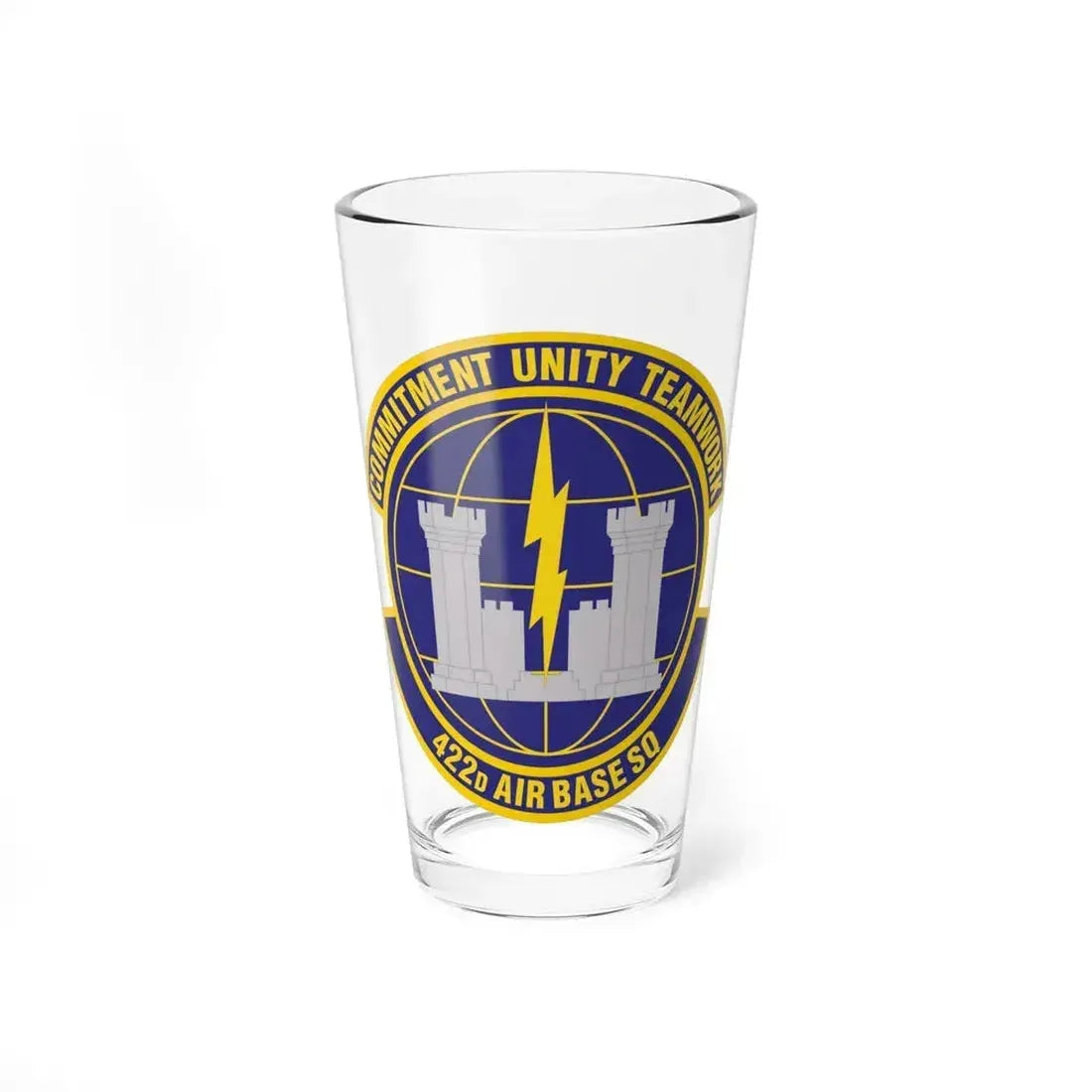 422d Air Base Squadron (U.S. Air Force) Pint Glass 16oz 16oz - Go Mug Yourself