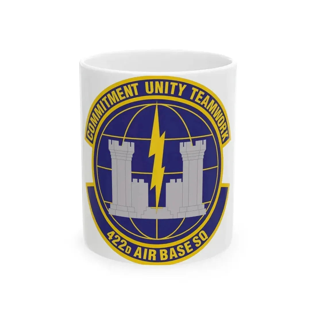 422d Air Base Squadron (U.S. Air Force) White Coffee Mug 11oz - Go Mug Yourself