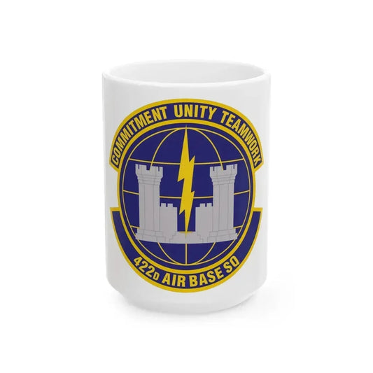 422d Air Base Squadron (U.S. Air Force) White Coffee Mug 15oz - Go Mug Yourself