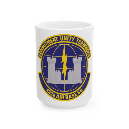422d Air Base Squadron (U.S. Air Force) White Coffee Mug 15oz - Go Mug Yourself