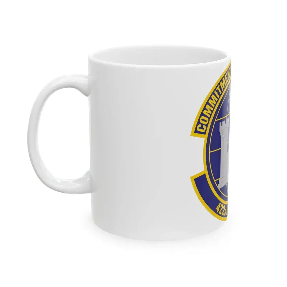 422d Air Base Squadron (U.S. Air Force) White Coffee Mug - Go Mug Yourself