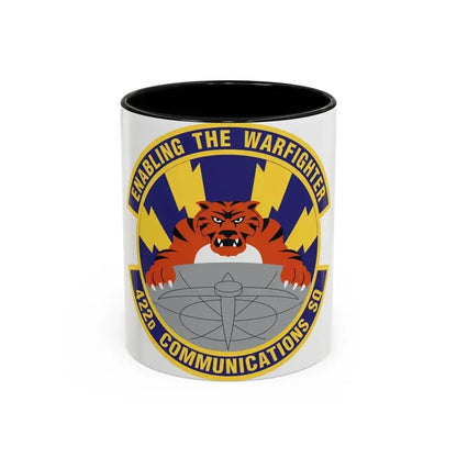 422d Communications Squadron (U.S. Air Force) Accent Coffee Mug 11oz Black - Go Mug Yourself