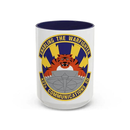 422d Communications Squadron (U.S. Air Force) Accent Coffee Mug 15oz Navy - Go Mug Yourself