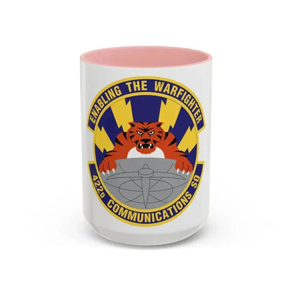 422d Communications Squadron (U.S. Air Force) Accent Coffee Mug 15oz Pink - Go Mug Yourself