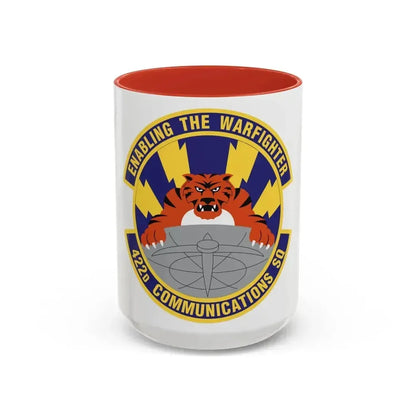 422d Communications Squadron (U.S. Air Force) Accent Coffee Mug 15oz Red - Go Mug Yourself