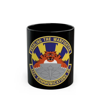 422d Communications Squadron (U.S. Air Force) Black Coffee Mug 11oz - Go Mug Yourself