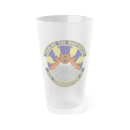 422d Communications Squadron (U.S. Air Force) Frosted Pint Glass 16oz 16oz Frosted - Go Mug Yourself