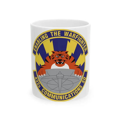 422d Communications Squadron (U.S. Air Force) White Coffee Mug 11oz - Go Mug Yourself