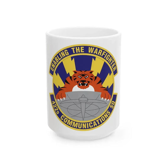 422d Communications Squadron (U.S. Air Force) White Coffee Mug 15oz - Go Mug Yourself