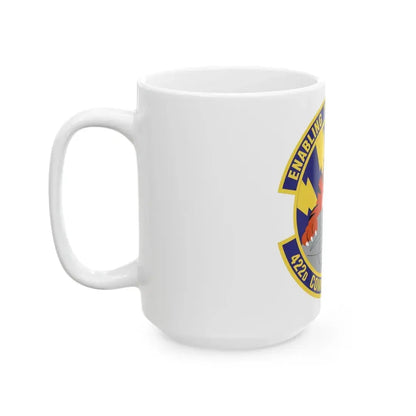 422d Communications Squadron (U.S. Air Force) White Coffee Mug - Go Mug Yourself