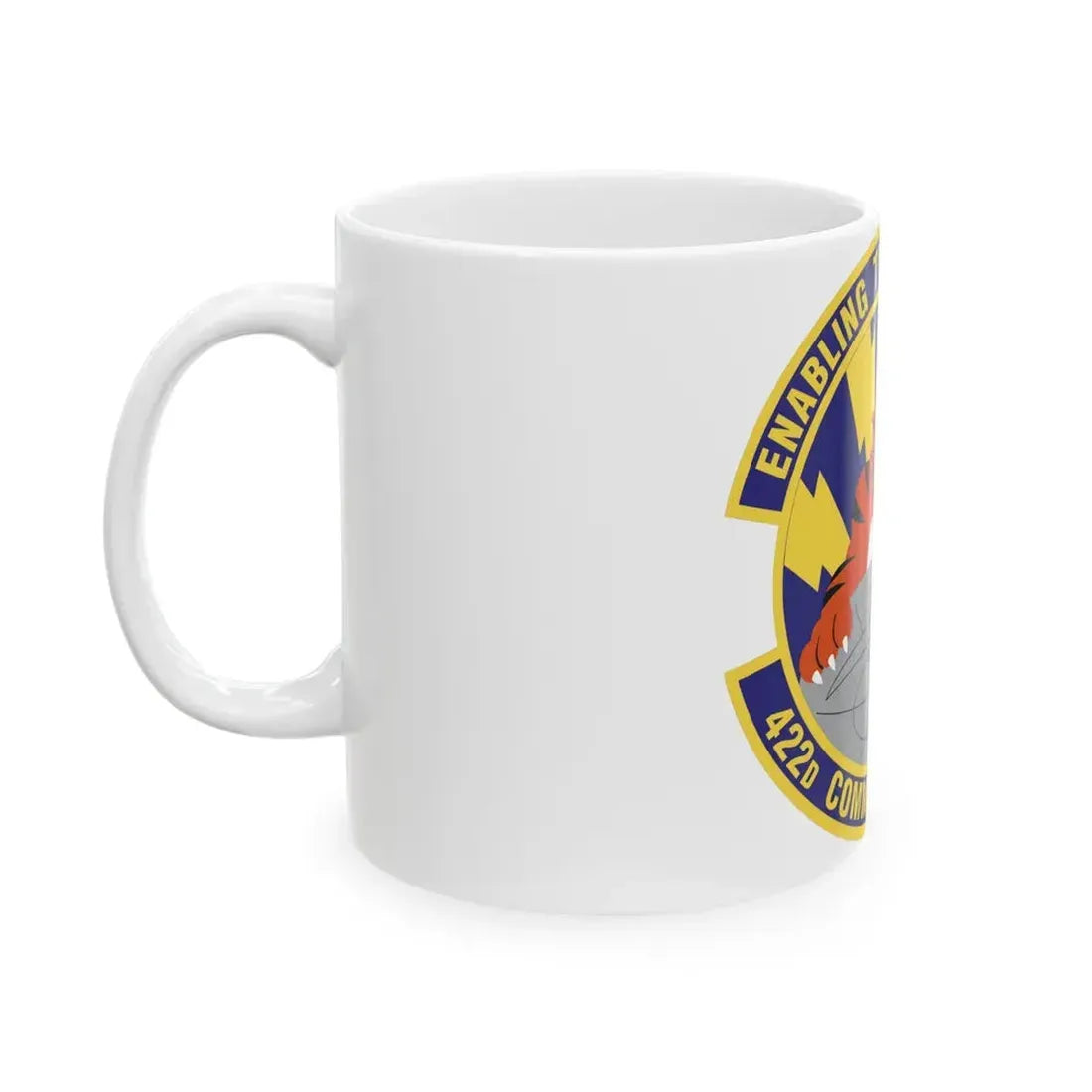 422d Communications Squadron (U.S. Air Force) White Coffee Mug - Go Mug Yourself