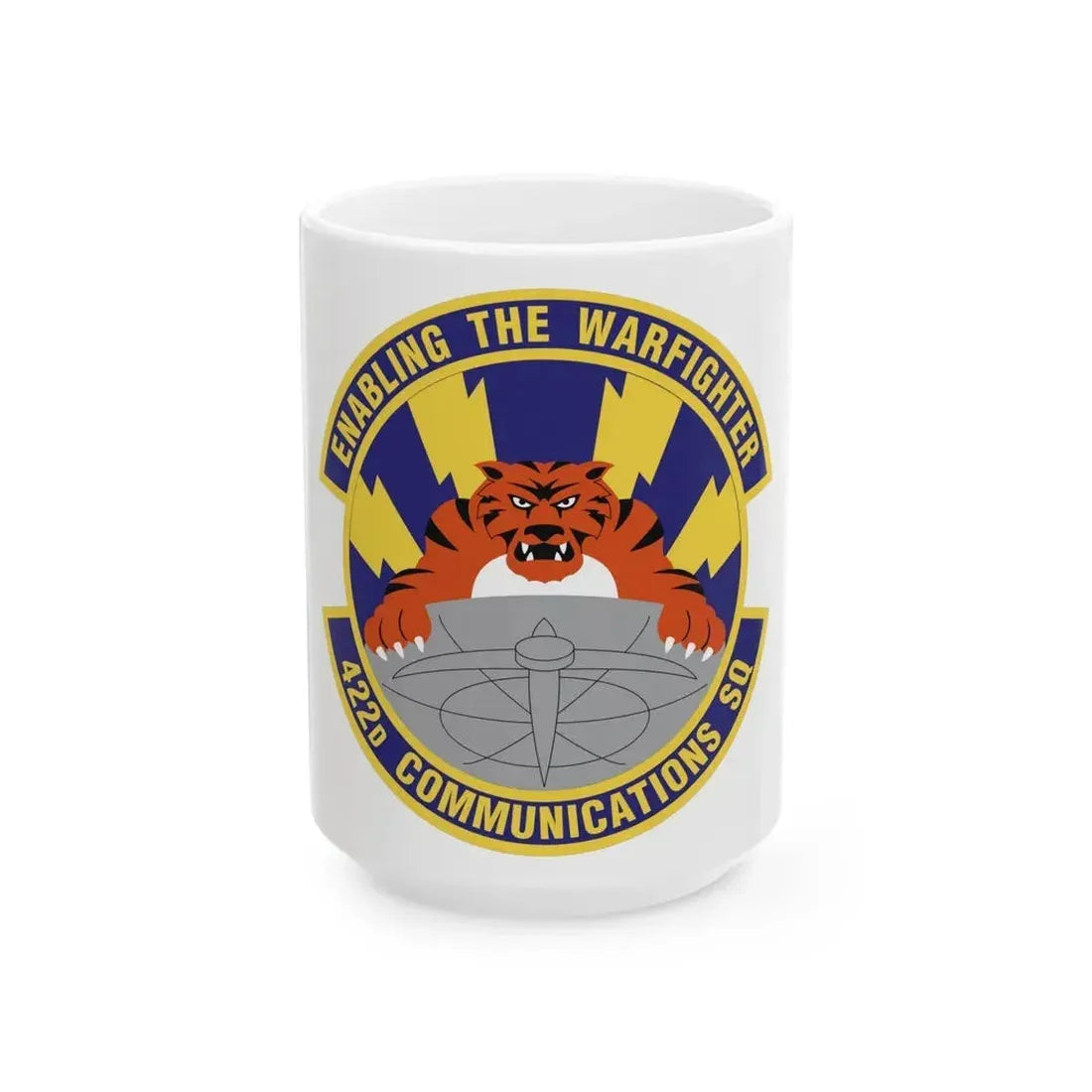 422d Communications Squadron (U.S. Air Force) White Coffee Mug - Go Mug Yourself