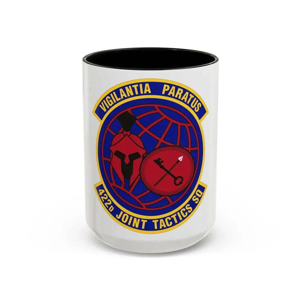422d Joint Tactics Squadron (U.S. Air Force) Accent Coffee Mug 15oz Black - Go Mug Yourself