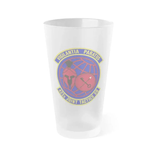 422d Joint Tactics Squadron (U.S. Air Force) Frosted Pint Glass 16oz 16oz Frosted - Go Mug Yourself