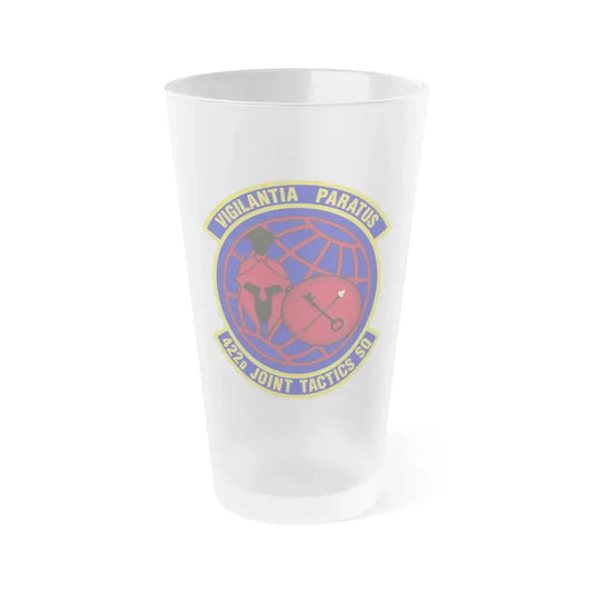 422d Joint Tactics Squadron (U.S. Air Force) Frosted Pint Glass 16oz 16oz Frosted - Go Mug Yourself