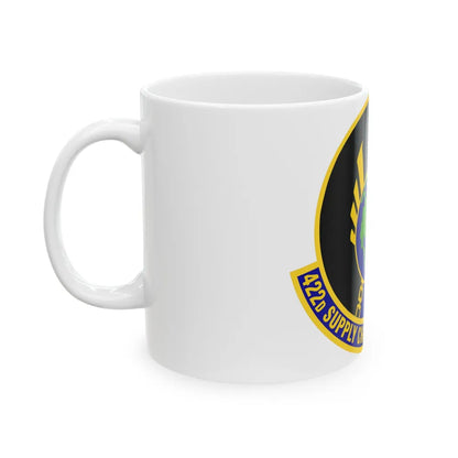 422d Supply Chain Management Squadron (U.S. Air Force) White Coffee Mug-Go Mug Yourself