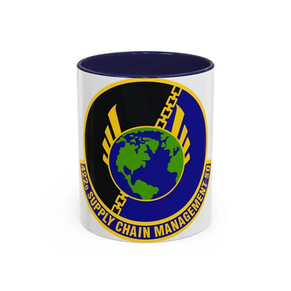 422d Supply Chain Management Squadron (U.S. Air Force) Accent Coffee Mug 11oz Navy - Go Mug Yourself