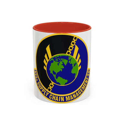 422d Supply Chain Management Squadron (U.S. Air Force) Accent Coffee Mug 11oz Red - Go Mug Yourself