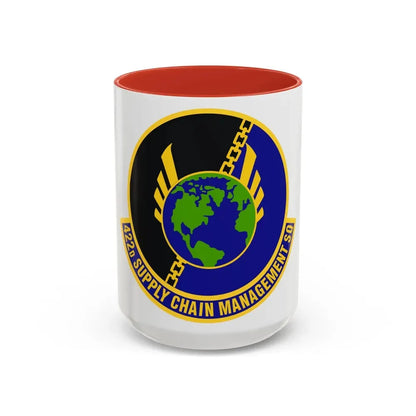 422d Supply Chain Management Squadron (U.S. Air Force) Accent Coffee Mug 15oz Red - Go Mug Yourself