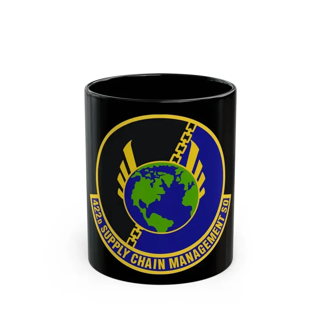 422d Supply Chain Management Squadron (U.S. Air Force) Black Coffee Mug 11oz - Go Mug Yourself