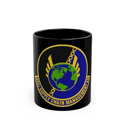 422d Supply Chain Management Squadron (U.S. Air Force) Black Coffee Mug 11oz - Go Mug Yourself