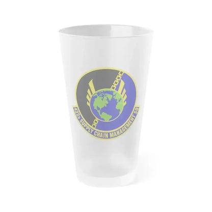 422d Supply Chain Management Squadron (U.S. Air Force) Frosted Pint Glass 16oz 16oz Frosted - Go Mug Yourself