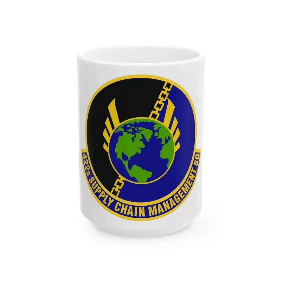 422d Supply Chain Management Squadron (U.S. Air Force) White Coffee Mug 15oz - Go Mug Yourself