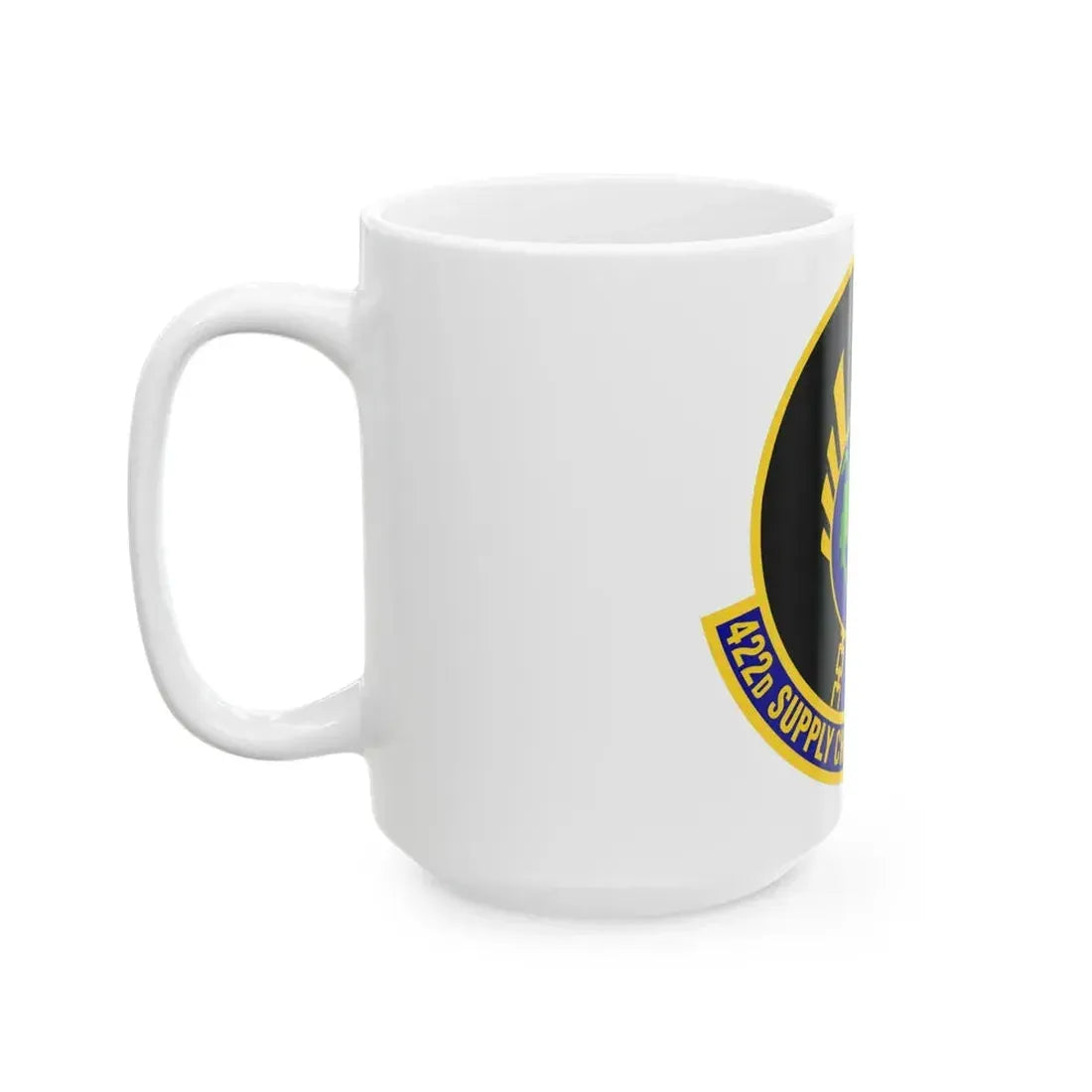 422d Supply Chain Management Squadron (U.S. Air Force) White Coffee Mug - Go Mug Yourself