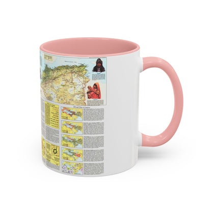 Middle East - The Peoples 2 (1972) (Map) Accent Coffee Mug