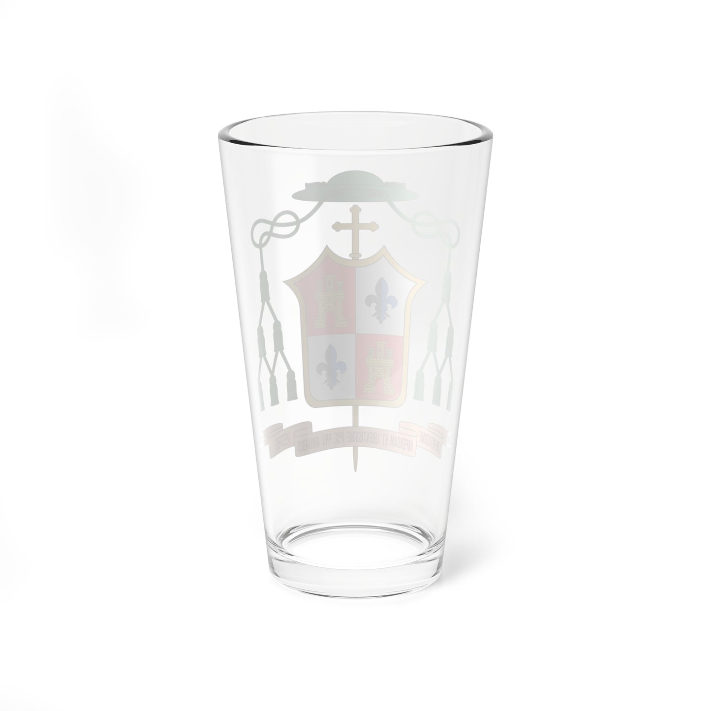 Escudo de Francisco José Pérez y Fernández-Golfín (Spain) (Coat of Arms) Pint Glass 16oz