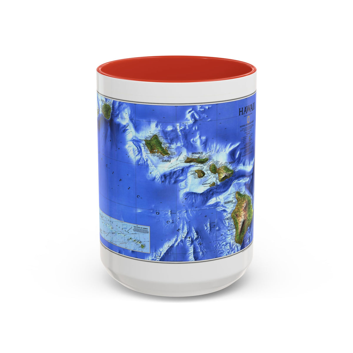 USA - Hawaii (1995) (Map) Accent Coffee Mug