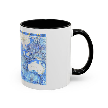 Indian Ocean (1992) (Map) Accent Coffee Mug