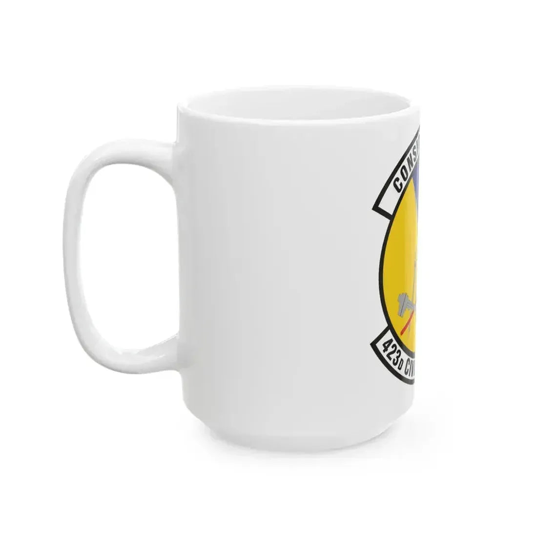 423d Civil Engineer Squadron (U.S. Air Force) White Coffee Mug - Go Mug Yourself