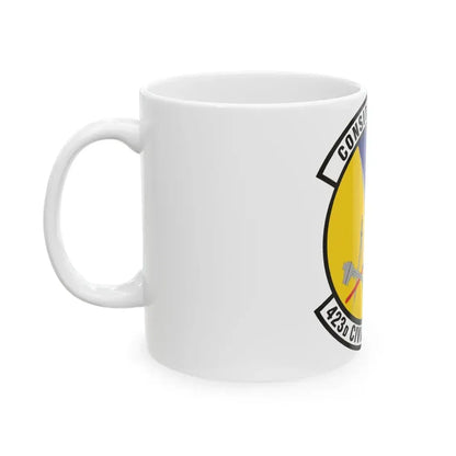 423d Civil Engineer Squadron (U.S. Air Force) White Coffee Mug - Go Mug Yourself