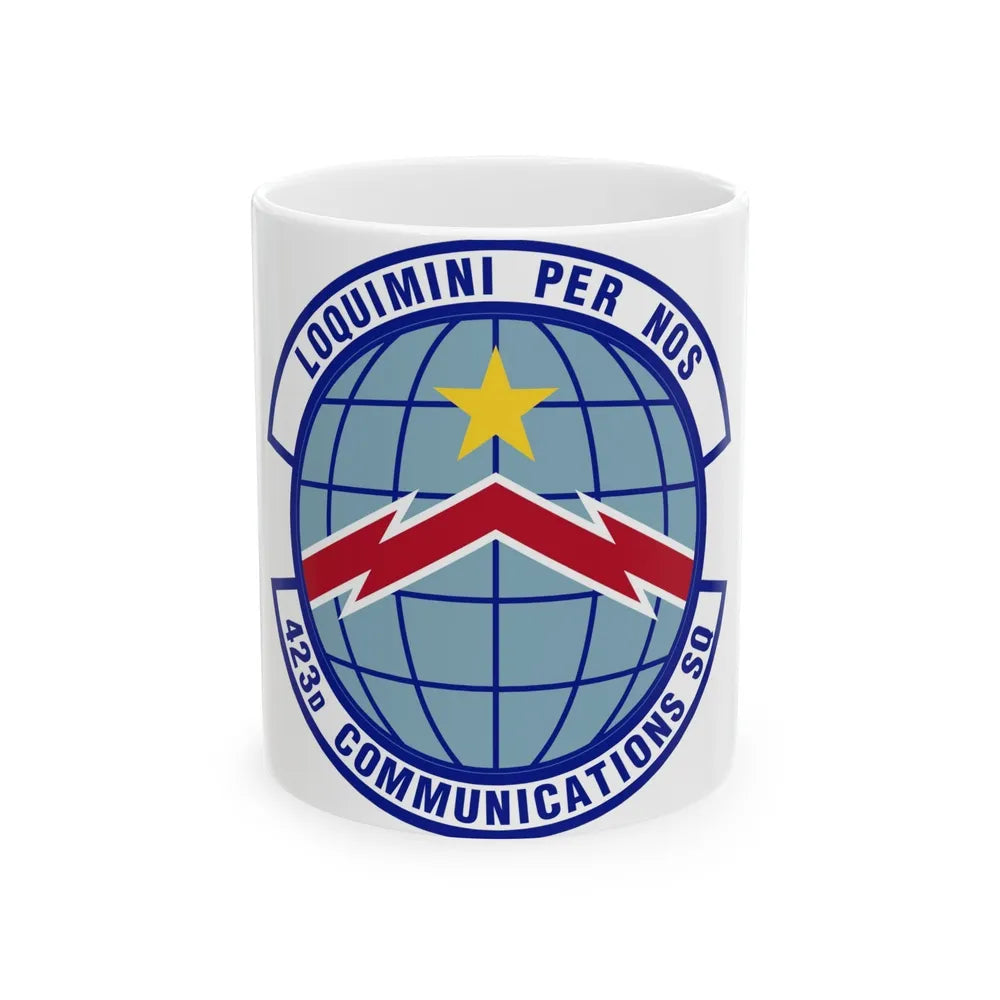 423d Communications Squadron (U.S. Air Force) White Coffee Mug-11oz-Go Mug Yourself