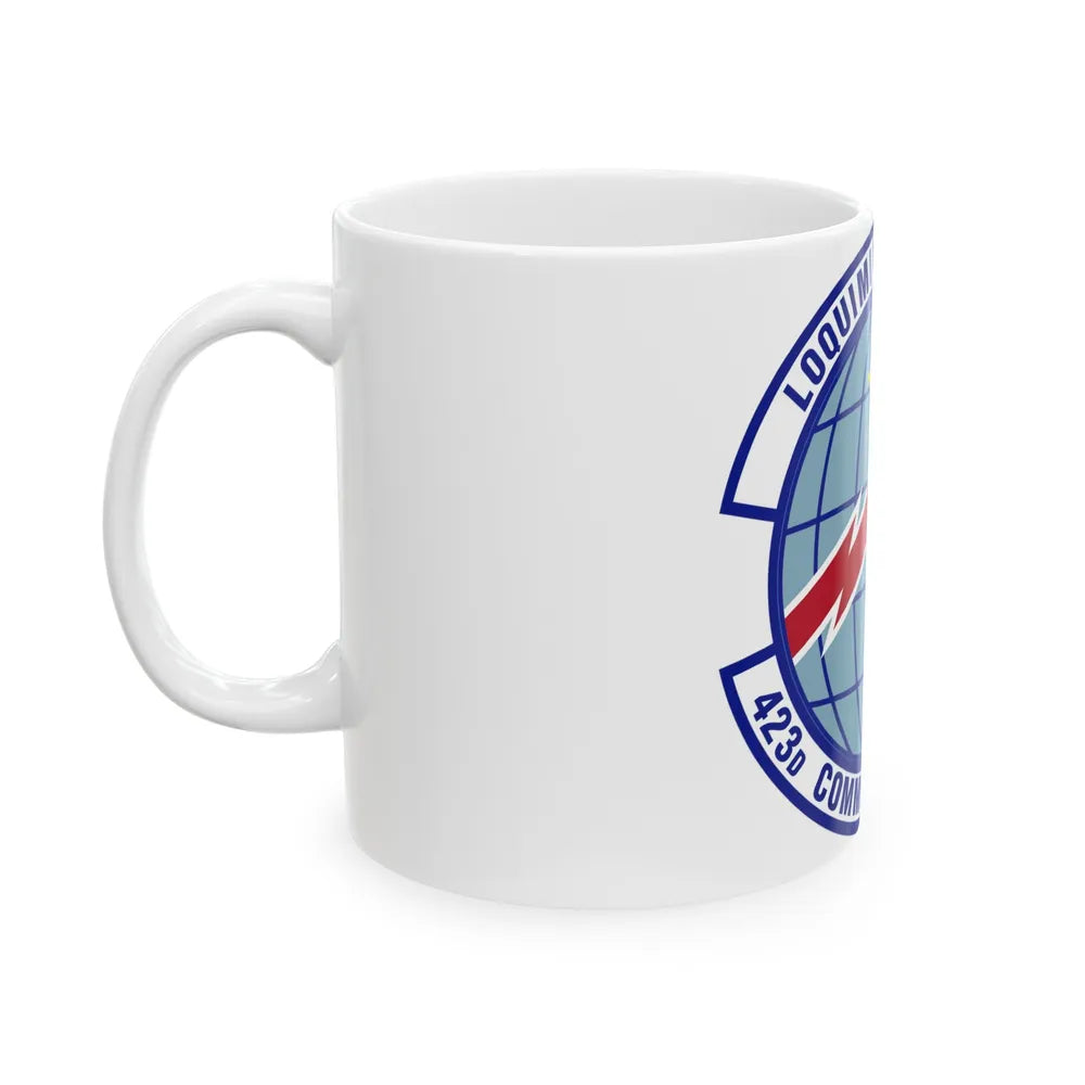 423d Communications Squadron (U.S. Air Force) White Coffee Mug-Go Mug Yourself