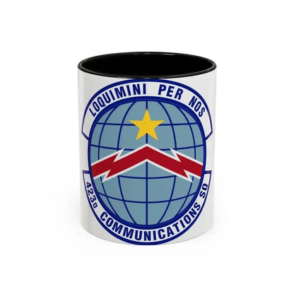 423d Communications Squadron (U.S. Air Force) Accent Coffee Mug 11oz Black - Go Mug Yourself