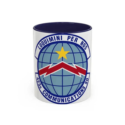 423d Communications Squadron (U.S. Air Force) Accent Coffee Mug 11oz Navy - Go Mug Yourself